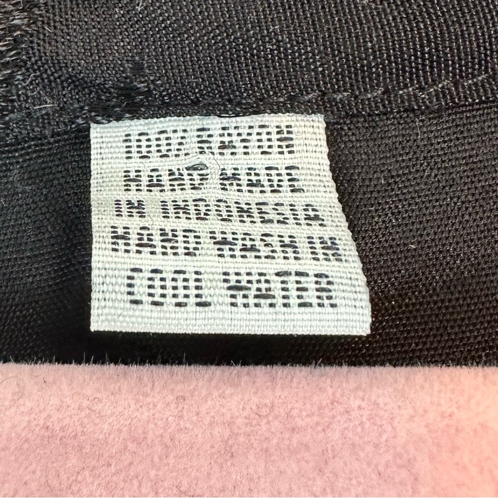 Black Bamboo Leaf Patterned Rayon Maxi Dress - image 7